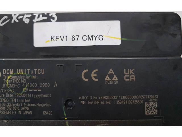 Блок управления 4110002960, KFV167CM0C Mazda CX-5 II