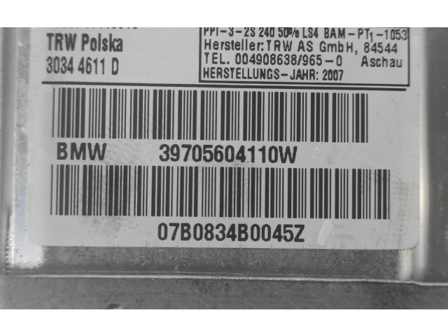Подушка безопасности пассажира 39705604110W, 07B0834B0045Z BMW X3 E83