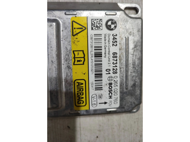 Блок подушек безопасности 6873128, 0265020760 BMW X3 F25
