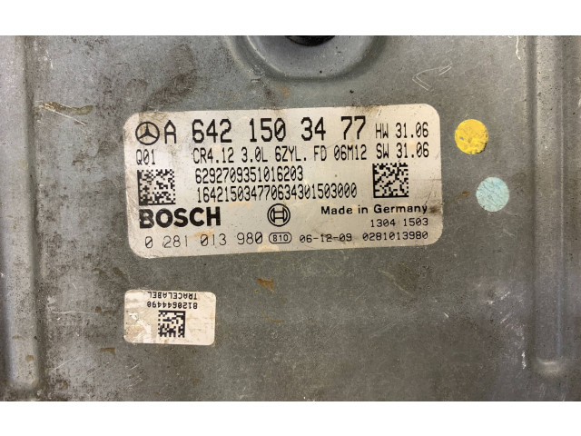 Řídící jednotka A6421503477, 0281013980   Mercedes-Benz R W251 2006