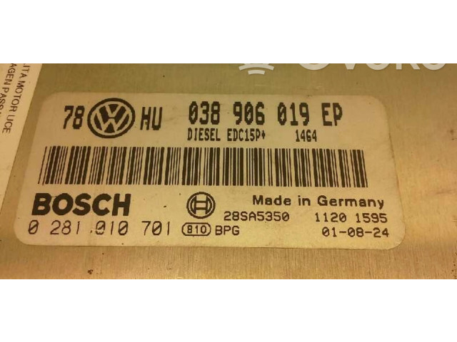 Řídící jednotka 0281010701 Volkswagen Passat Alltrack 2001