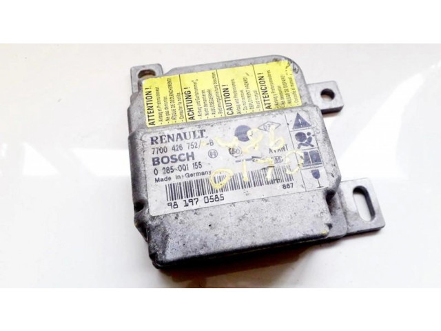 Блок подушек безопасности 7700426752, 0 285 001 155  98 197 058   Renault Clio II