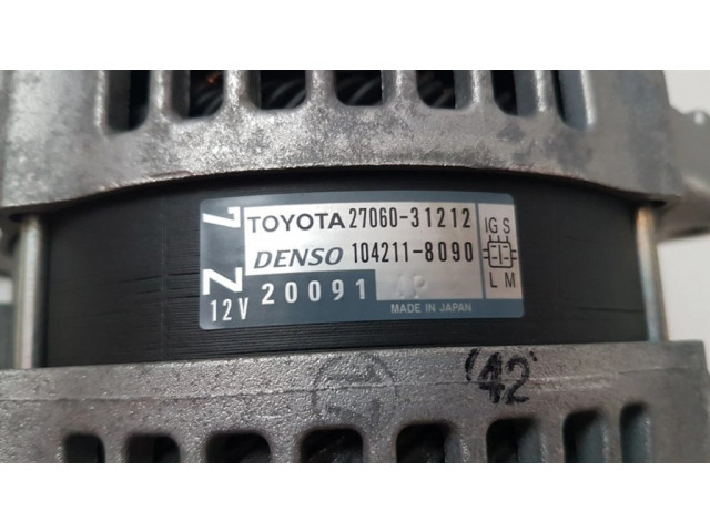 Генератор 2706031212, 1042118090   Lexus GS 250 350 300H 450H 2.3     