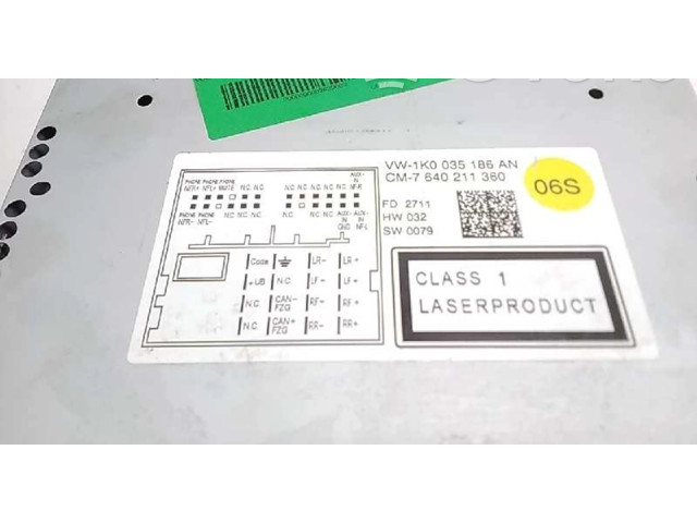 Экран дисплея вверх 1K0035186AN   Volkswagen Golf SportWagen       