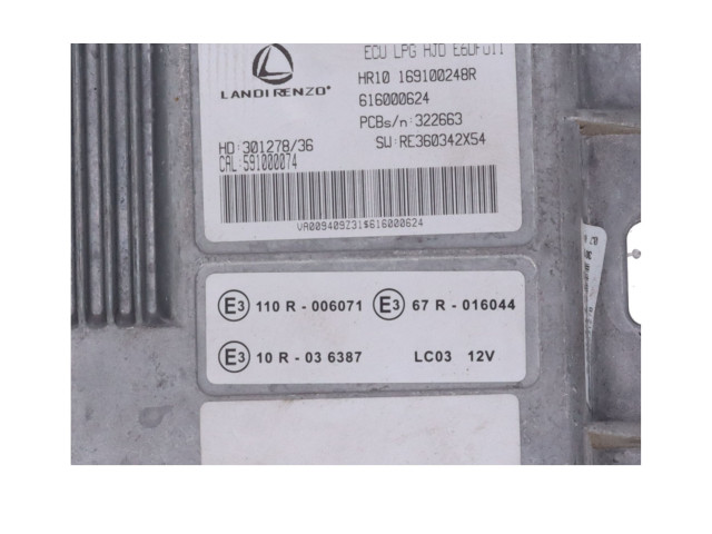 Блок управления двигателя 169100248R Dacia Duster