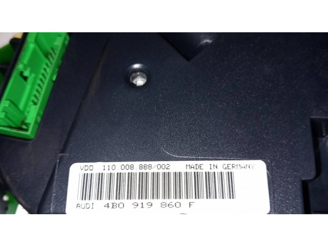 Панель приборов 4B0919860F, 110008888002 Audi A6 S6 C5 4B