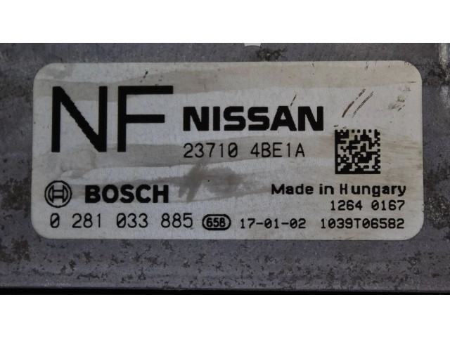 Řídící jednotka 237104be1a, 0281033885 Nissan X-Trail T32 2016