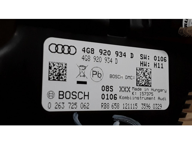 Панель приборов 4G8920934D Audi A6 S6 C7 4G