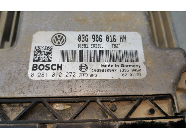 Řídící jednotka 03G906016HN, 0281012272   Volkswagen Caddy 2007