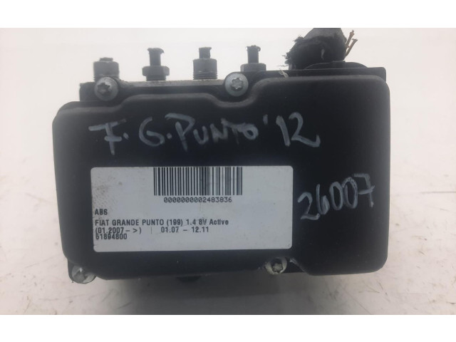 Pojistková skříňka Блок ABS 51894800 Fiat Punto (199) 2012