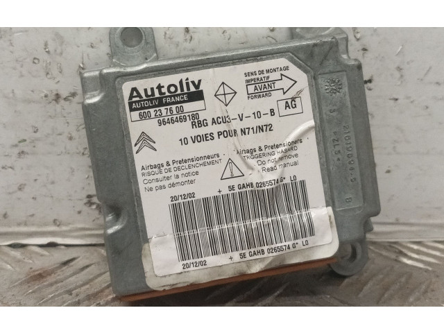 Блок подушек безопасности 9646469180, 600237600 Citroen Xsara
