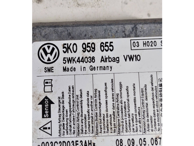 Блок подушек безопасности 5K0959655 Volkswagen Golf VI