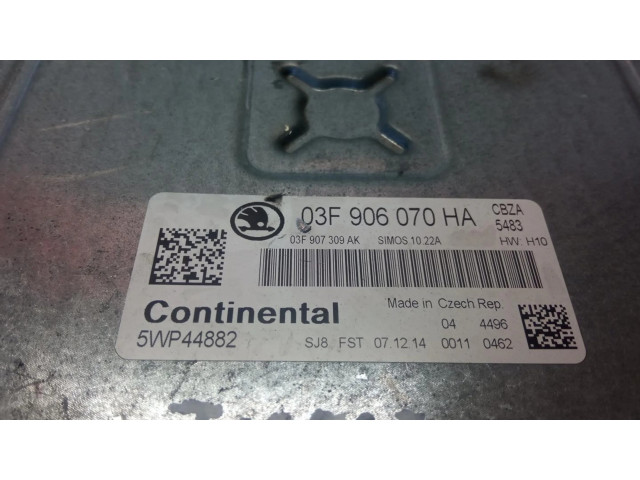 Блок управления двигателя 03F906070HA, 03F907309   Skoda Rapid (NH)