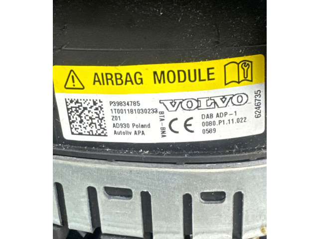 Подушка безопасности водителя P39834785, 1T001181030233   Volvo XC90