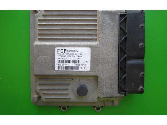 Блок управления двигателем Блок управления 55195819, 7160000703   Lancia Y 840