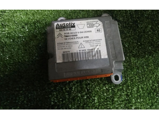 Блок подушек безопасности 603602500, 603602500 Citroen Berlingo