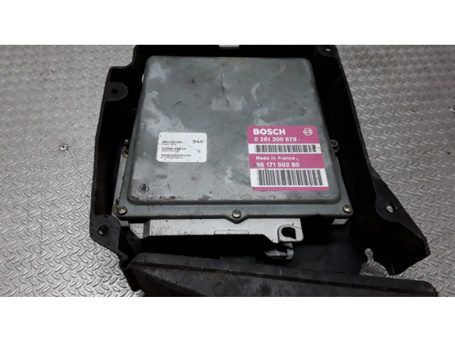 Блок управления двигателя 0261200678, 9617150280 Peugeot 306