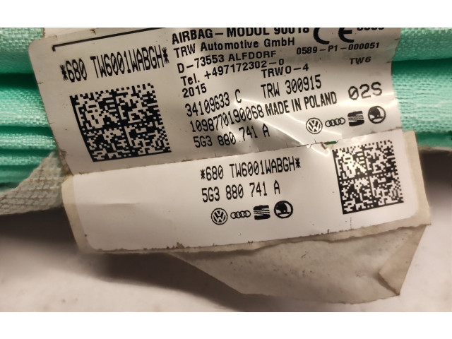 Боковая подушка безопасности 5G3880741A   Volkswagen Golf VII