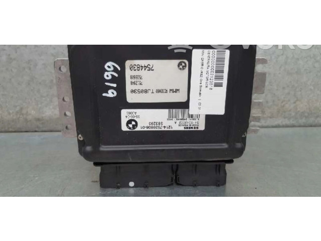 Блок управления двигателем ECU 1214753980801, 1214753980801 Mini One - Cooper Cabrio R52