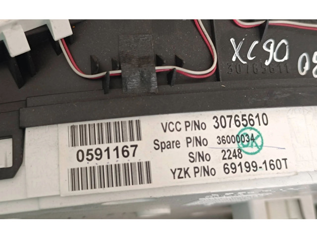 Панель приборов 30765610, 30765611   Volvo XC90       