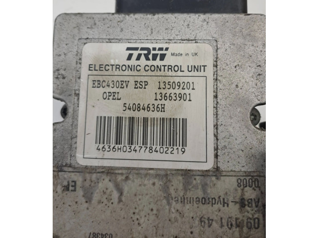 Jednotka ABS 13663901, 54084636H   Opel Vectra C 2004