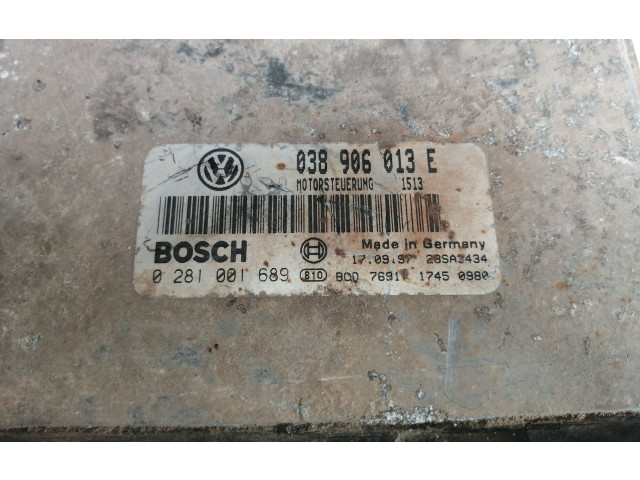 Блок управления двигателя 038906013E, 0281001689 Volkswagen Caddy