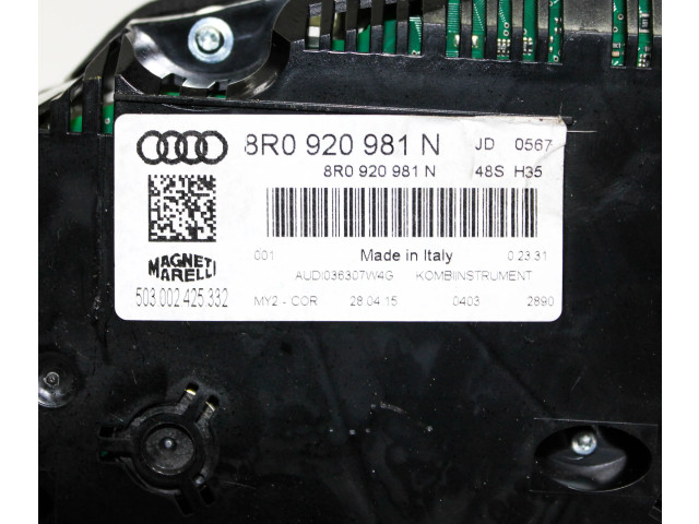 Панель приборов 8R0920981N Audi Q5 SQ5