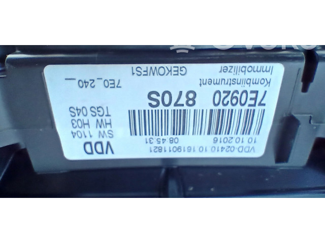 Přístrojová deska Volkswagen Transporter - Caravelle T6 2017 7E0920870S