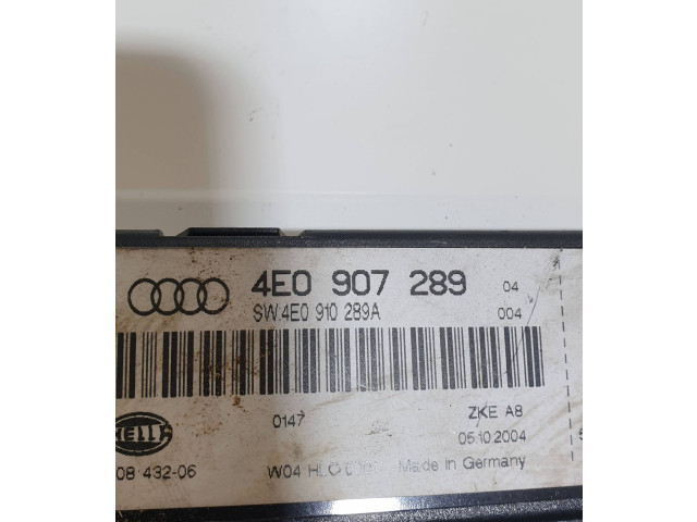 Блок комфорта 4E0907289, 4E0910289A   Audi A8 S8 D3 4E   