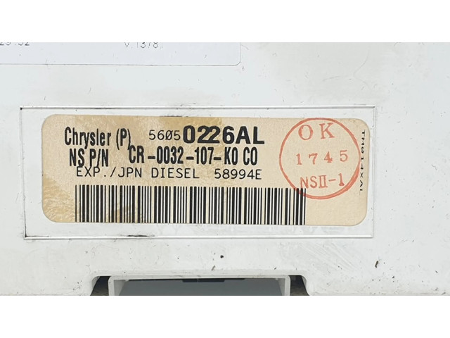 Přístrojová deska Jeep Commander 2005 56050226AL, CR0032107