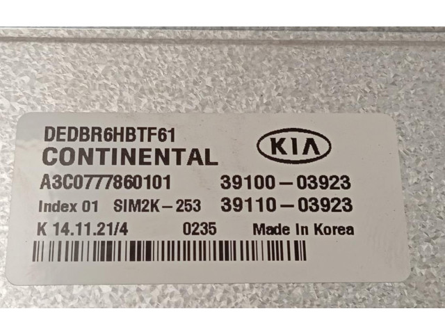 Блок управления двигателем Блок управления 3910003923 KIA Niro