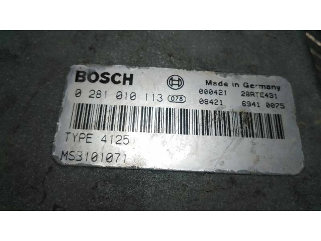 Řídící jednotka 0281010113, MS3101071 Seat Inca (6k) 2003