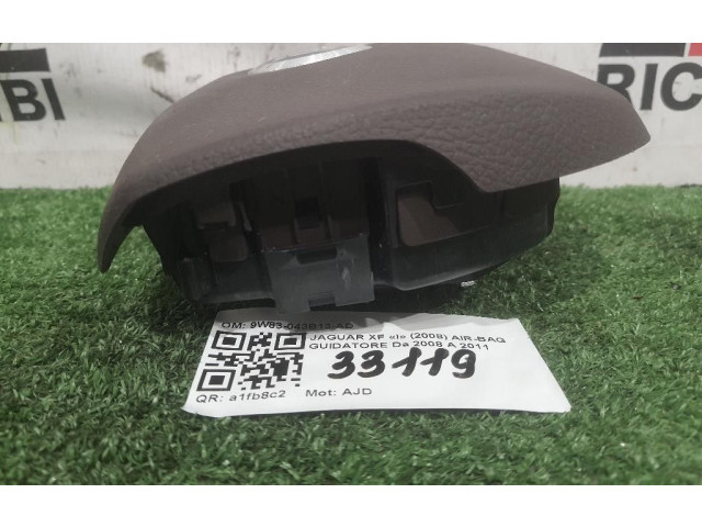 Подушка безопасности водителя 9W83-043B13-AD, 9W83-043B13-AD Jaguar XF X250