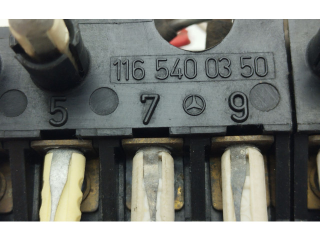 Pojistková skříňka 1165400350, 1165403805 Mercede-Benz S W116 1976