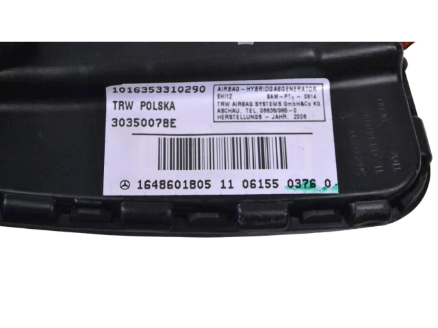 Подушка безопасности в сиденье A1648601805 Mercedes-Benz R W251