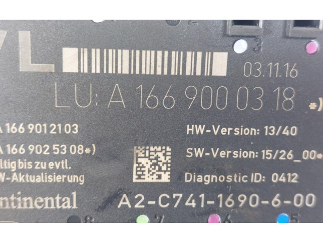 Блок управления A1669000318, A1669000318 Mercedes-Benz A W176