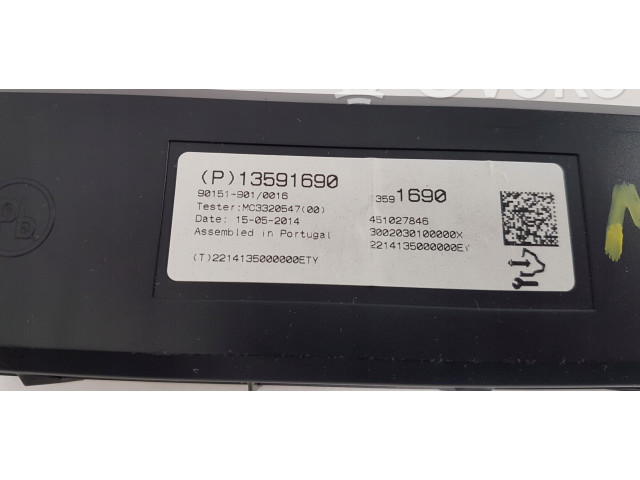 Блок управления климат-контролем 13591690, 13591690 Opel Meriva B