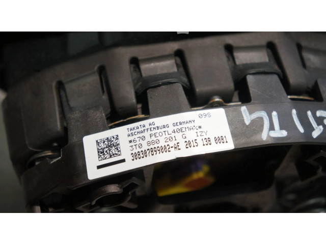 Подушка безопасности водителя 3T0880201G Skoda Yeti (5L)