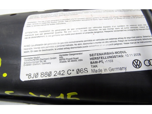 Подушка безопасности в сиденье 8J0880242C Audi TT TTS Mk2