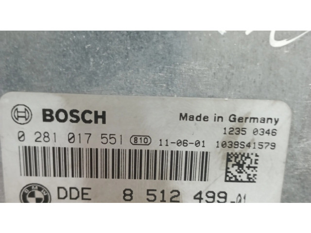 Řídící jednotka 8512499, 0281017551 BMW X1 E84 2011