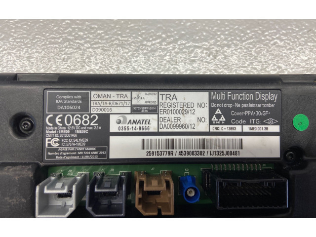 Дисплей    ER0100029, DA0099960   Renault Trafic III (X82)