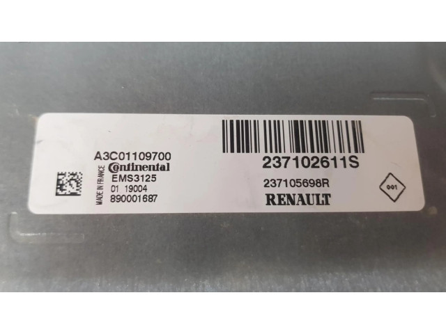 Блок управления двигателя 237102611S, 237105698R Dacia Duster