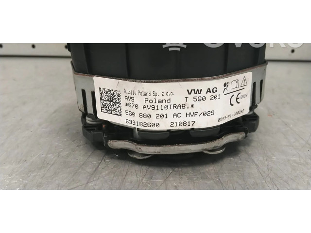 Подушка безопасности водителя 5G0880201AC, 5G0880201AA Volkswagen Golf VII