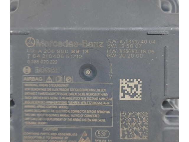 Подушка безопасности водителя A2069008913, A2069024004   Mercedes-Benz C W206