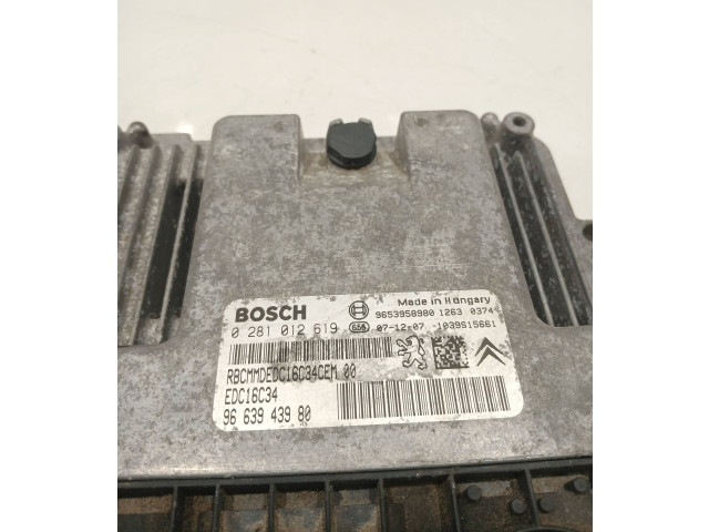 Řídící jednotka 9663943980, 9653958980 Citroen Berlingo 2007