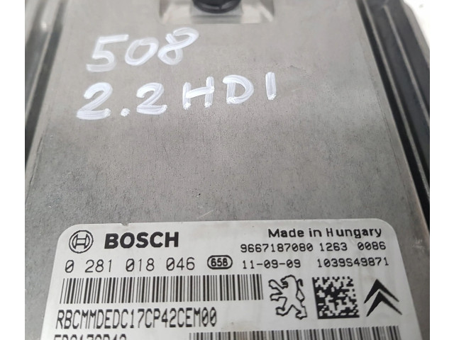 Řídící jednotka 9667187080 Peugeot 508 2014