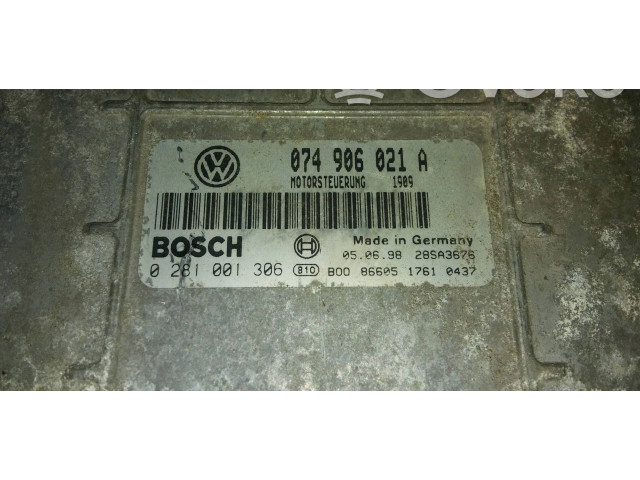 Блок управления двигателя 074906021A, 28SA3676 Volkswagen Transporter - Caravelle T4