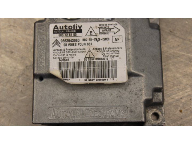 Блок управления 9662643980, 603726100 Citroen C4 I