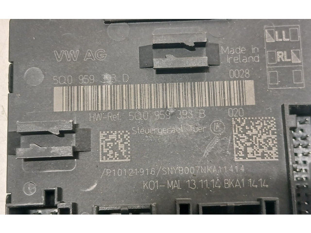 Блок комфорта 5Q0937084AF, 5Q0959393 Audi A3 S3 8V