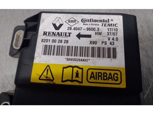 Блок подушек безопасности 8201002828, 28404796003 Dacia Sandero